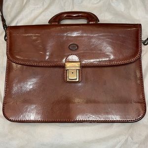 Italian Leather Messenger Bag New